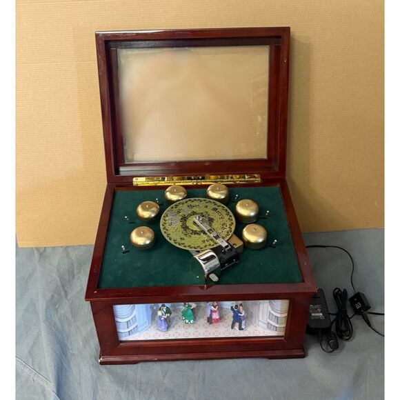 Mr. Christmas Lighted Bell Symphony Music Box. Plus 11 Discs ( Xmas + ) - Picture 1 of 7
